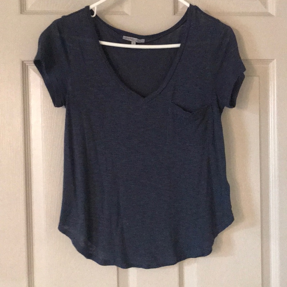 Denim blue crop